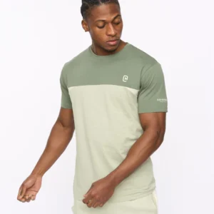 Original Castlebay T-Shirt Light Olive Crosshatch