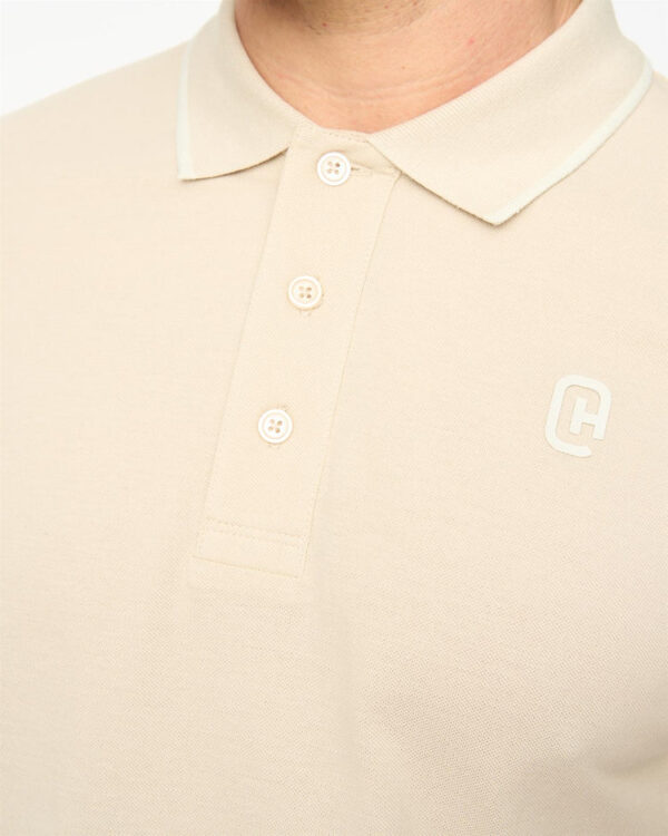 Original Crufton Polo Light Stone Crosshatch