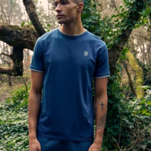 Original Preece T-Shirt Navy Crosshatch