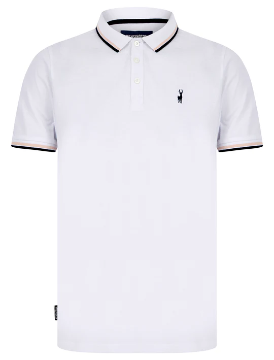 Original Underwood 2 Cotton Pique Polo Shirt in Bright White - Kensington Eastside