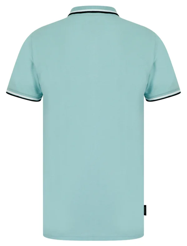 Original Underwood 2 Cotton Pique Polo Shirt in Forget Me Not Blue - Kensington Eastside