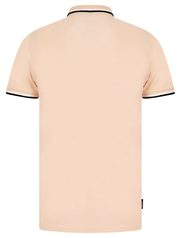 Original Underwood 2 Cotton Pique Polo Shirt in Peach Whip - Kensington Eastside