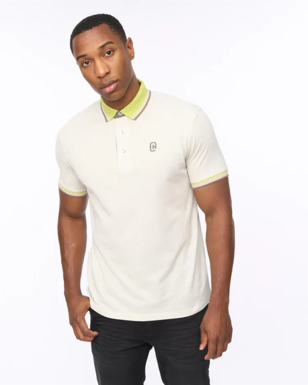 Original Chimlacks Polo White Crosshatch