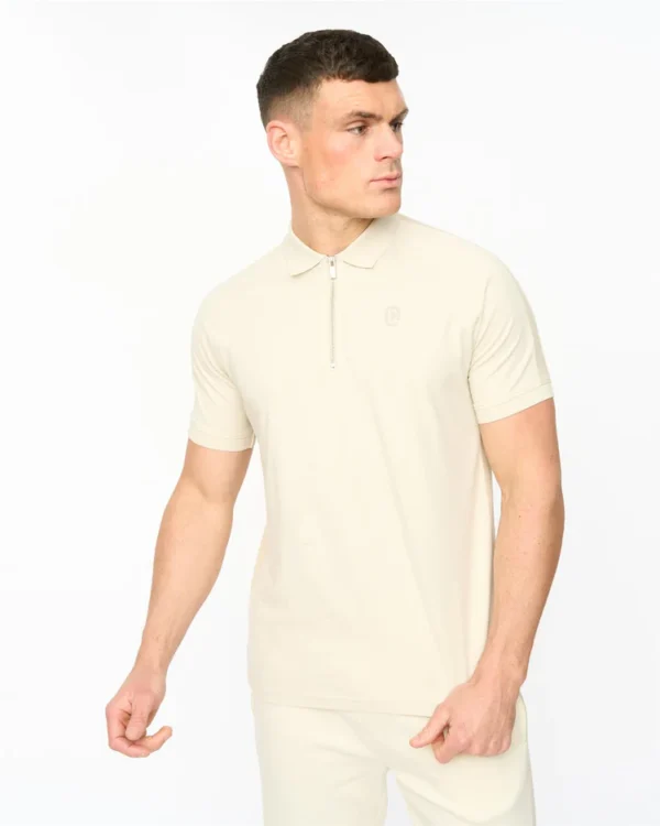 Original Cresswill Polo Neutral Crosshatch