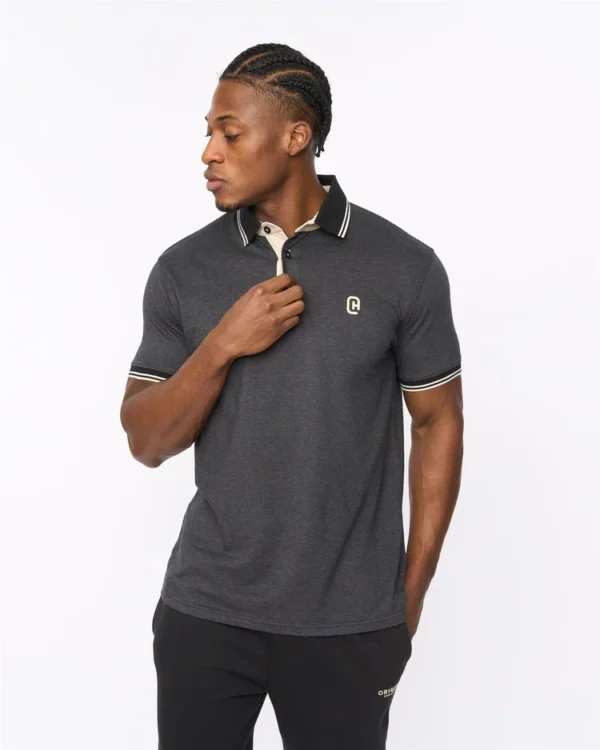 Original Preece Polo Black Crosshatch