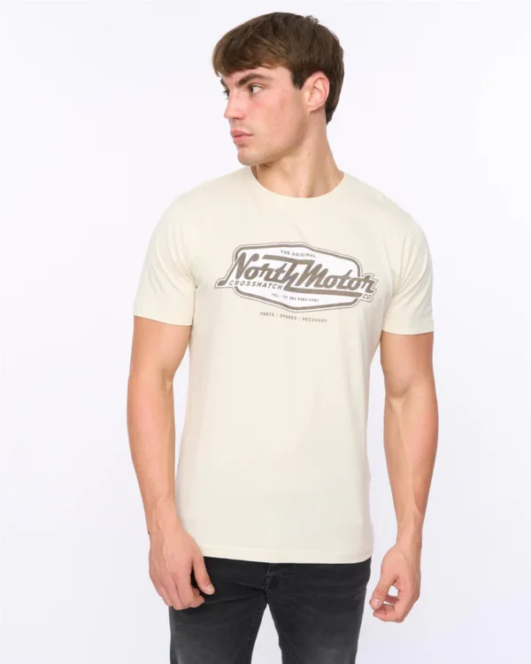 Original Hellmere T-Shirt Off White Crosshatch