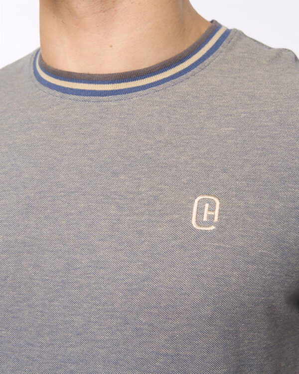 Original Keraga T-Shirt Denim Blue Crosshatch