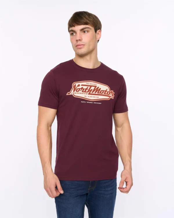 Original Hellmere T-Shirt Raisin Crosshatch