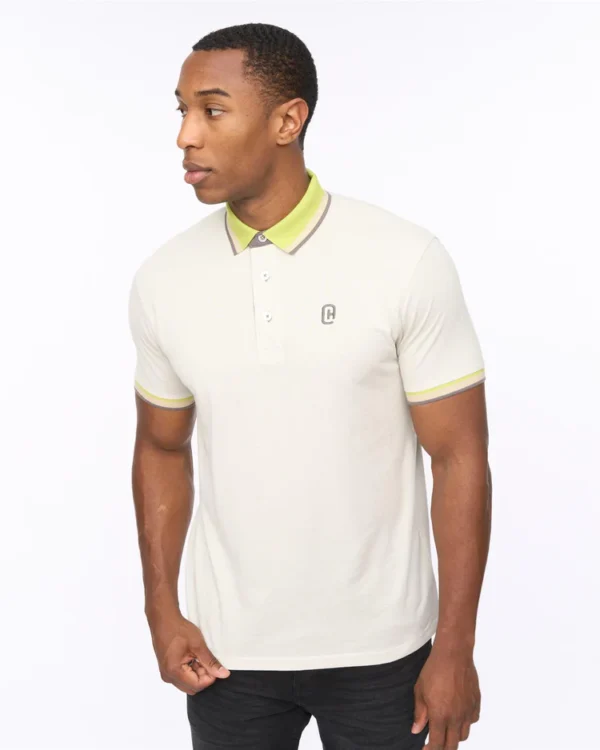 Original Chimlacks Polo White Crosshatch