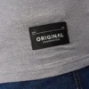 Original Keraga T-Shirt Denim Blue Crosshatch