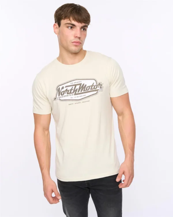 Original Hellmere T-Shirt Off White Crosshatch