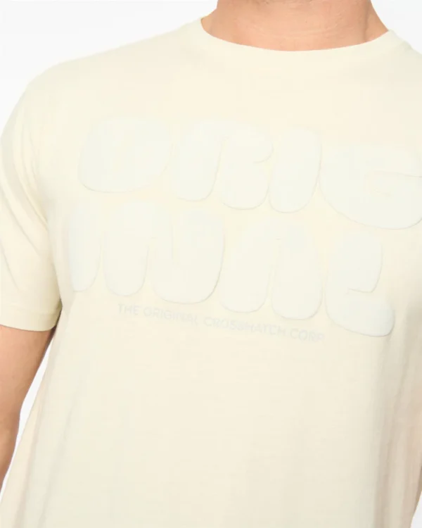 Original Transflate T-Shirt Neutral Crosshatch