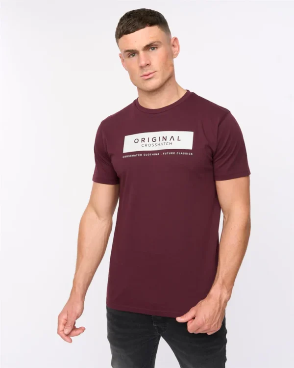 Original Jamstate T-Shirt Raisin Crosshatch
