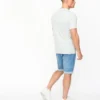 Original Transflate T-Shirt Light Blue Crosshatch