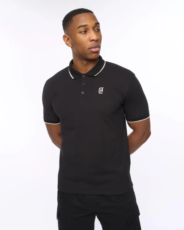 Original Utilate Polo Black Crosshatch