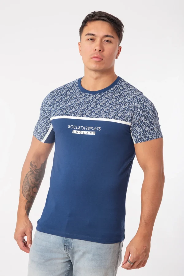 T-shirt Soulstar Sports England Navy