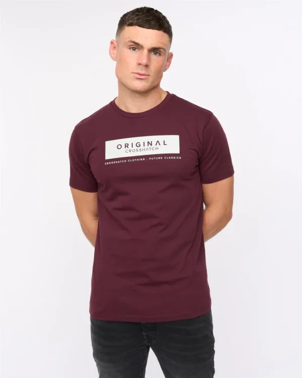 Original Jamstate T-Shirt Raisin Crosshatch