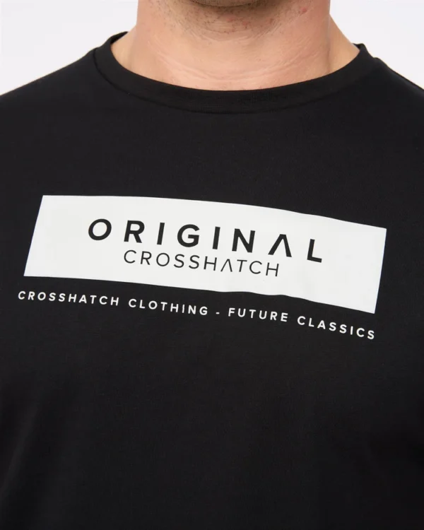 Original Jamstate T-Shirt Black Crosshatch