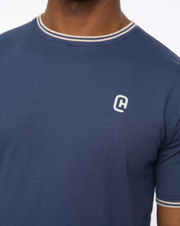 Original Preece T-Shirt Navy Crosshatch