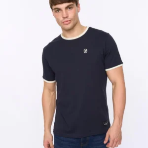 Original Lamtopi T-Shirt Navy Crosshatch