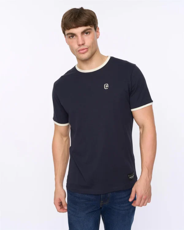 d9236e0b-fd35-48ae-8a10-366527578a87_750x Original Lamtopi T-Shirt Navy Crosshatch