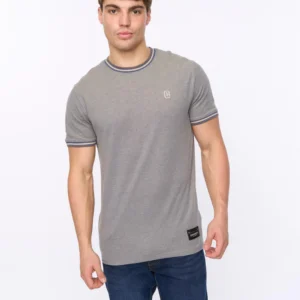 Original Keraga T-Shirt Denim Blue Crosshatch