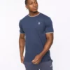 Original Preece T-Shirt Navy Crosshatch