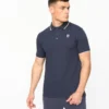 Original Crufton Polo Navy Crosshatch
