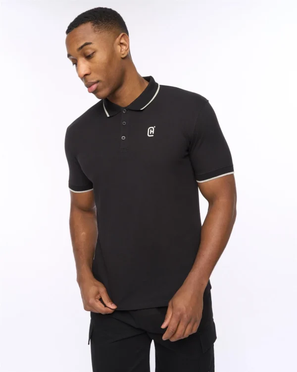 Original Utilate Polo Black Crosshatch