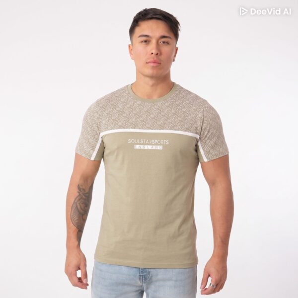 T-shirt Soulstar Sports England beige
