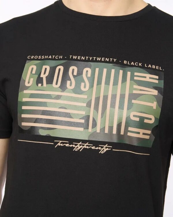 Original Wenfore T-Shirt Black Crosshatch