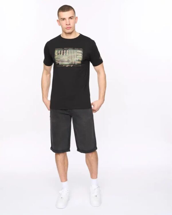 Original Wenfore T-Shirt Black Crosshatch