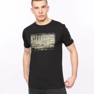 Original Wenfore T-Shirt Black Crosshatch