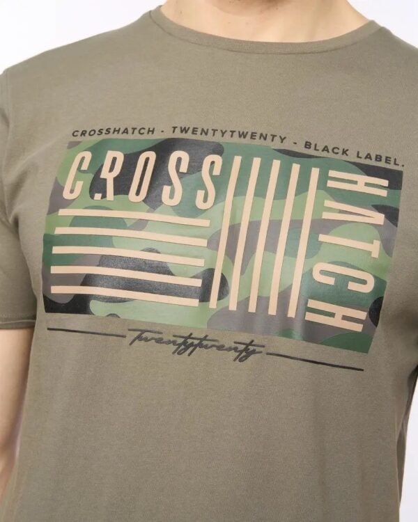 Original Wenfore T-Shirt Green Crosshatch