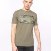 Original Wenfore T-Shirt Green Crosshatch