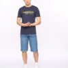 photo_5996999858759339332_y Original Crew Neck T-Shirt Navy Crosshatch