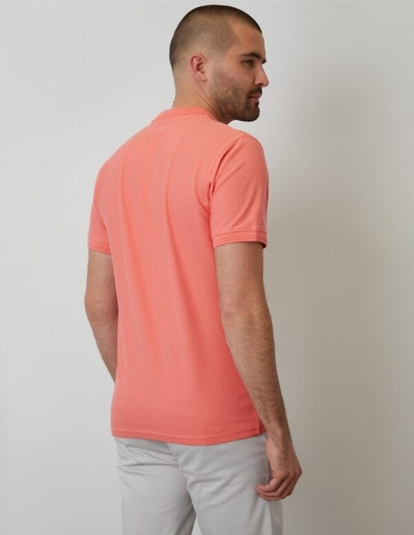 Original Threadbare Coral Cotton Pique Short Sleeve Polo Shirt