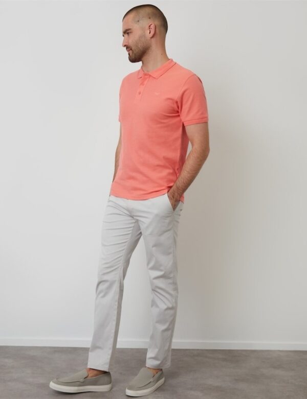 Original Threadbare Coral Cotton Pique Short Sleeve Polo Shirt