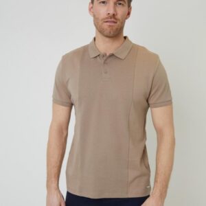 photo_6021464589477809145_y Original Threadbare Men's Short-Sleeve Taupe Polo Shirt