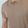 Original Threadbare Men's Short-Sleeve Taupe Polo Shirt
