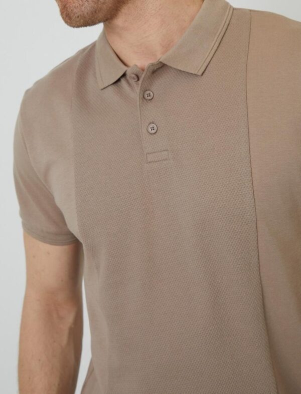 Original Threadbare Men's Short-Sleeve Taupe Polo Shirt