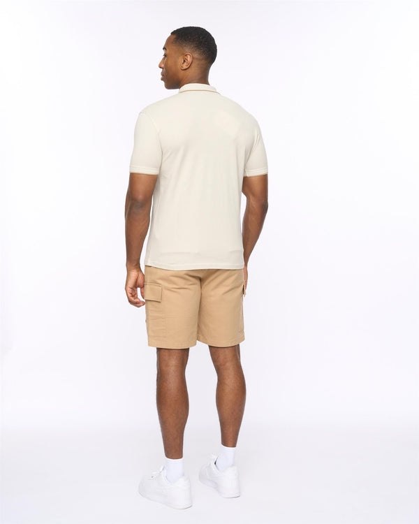 Original Crufton Polo Neutral Crosshatch