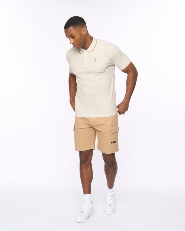 Original Crufton Polo Neutral Crosshatch
