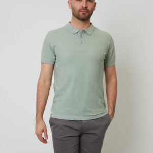 photo_6021464589477809170_w Original Threadbare Sage Green Cotton Pique Short Sleeve Polo Shirt
