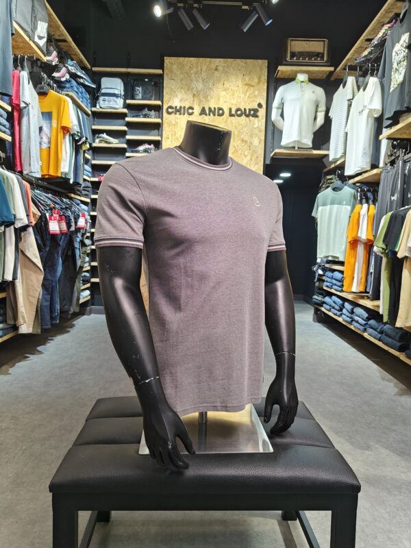 Original Keraga T-Shirt Denim Blue Crosshatch