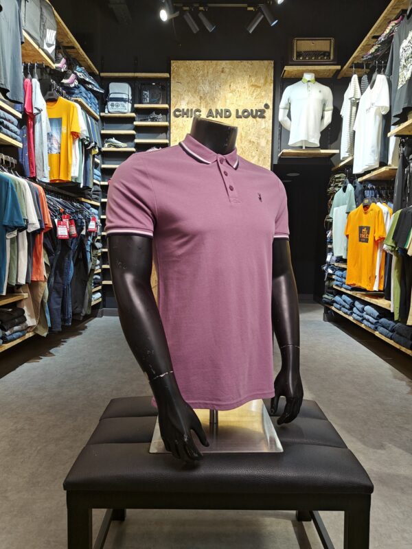 Original Underwood 2 Cotton Pique Polo Shirt in Grapeade - Kensington Eastside