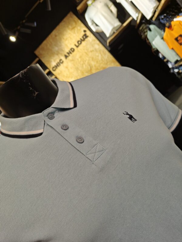 Original Underwood 2 Cotton Pique Polo Shirt in Forget Me Not Blue - Kensington Eastside