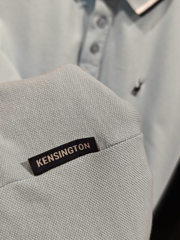 Original Underwood 2 Cotton Pique Polo Shirt in Forget Me Not Blue - Kensington Eastside