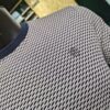 Original Wilditch Jacquard Weave Cotton Crew Neck T-Shirt in Sky Captain Navy - Kensington Eastside